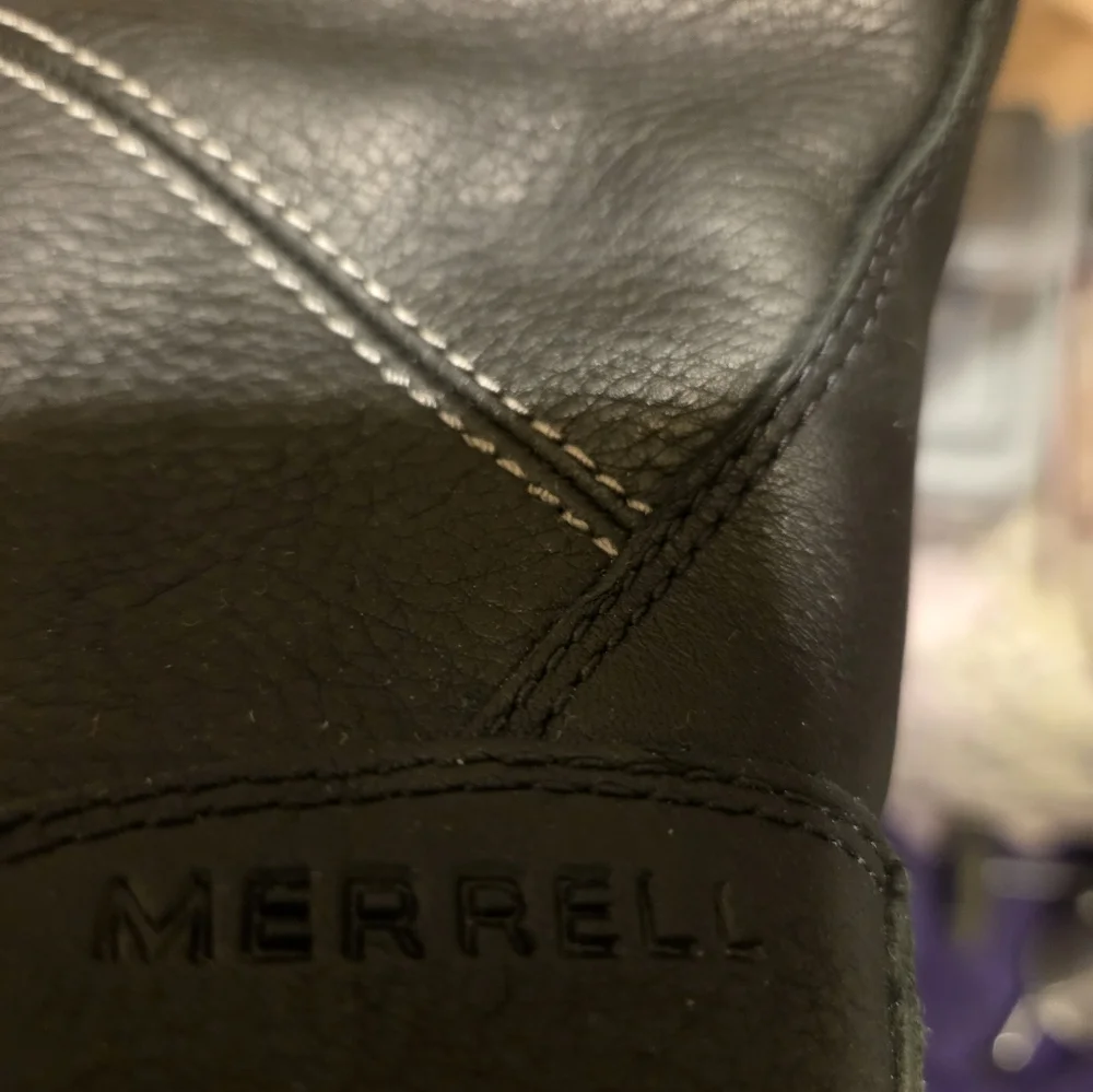 Merrell Black Winter Rain Boots with Fur Trim - Picture 3 of 9